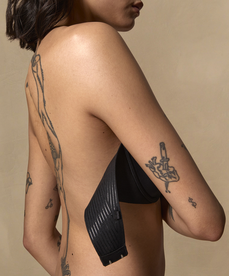 Soutien-gorge à armatures préformé sans bretelles Jane, Noir