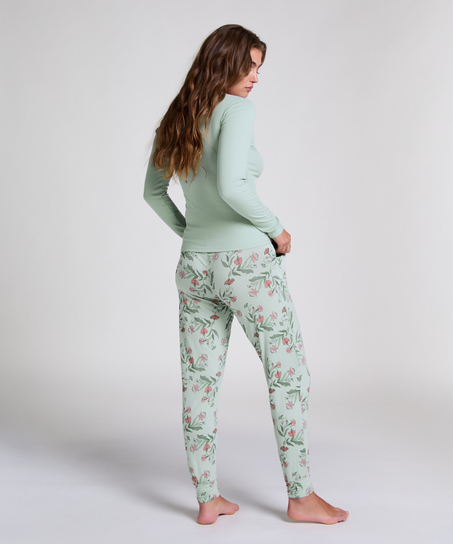 Pantalon de pyjama Jersey, Vert