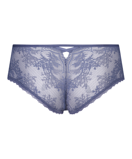 Slip brésilien Lacey Curvy, Bleu