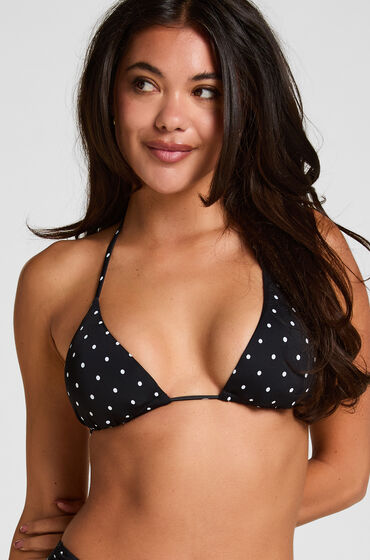 Hunkemöller Haut de Bikini Triangle Bardolino Noir