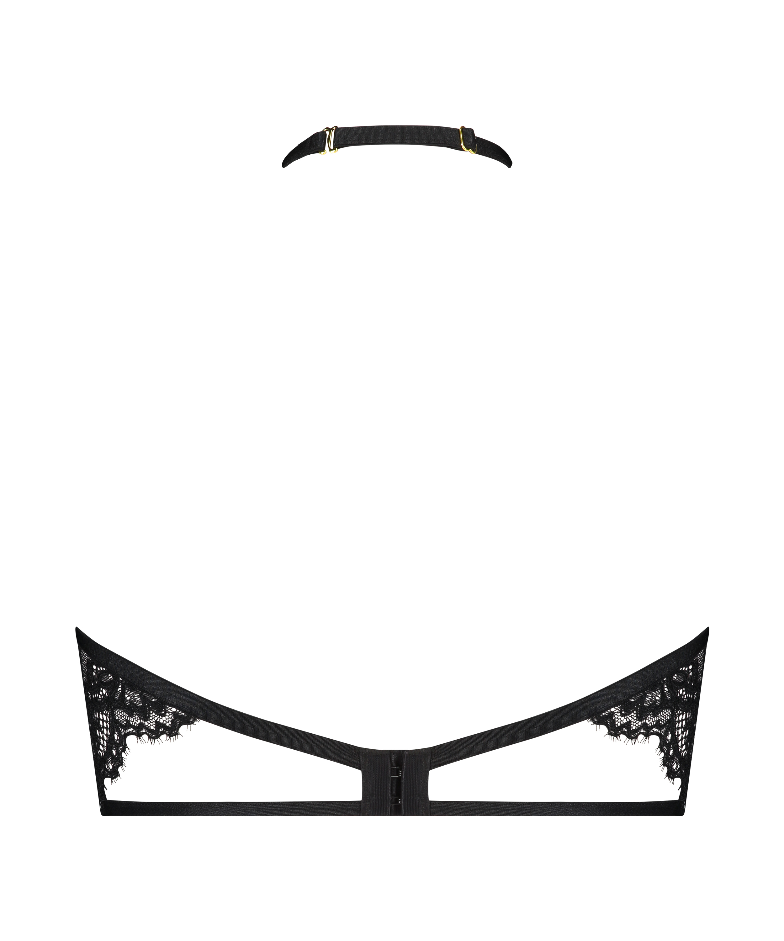 Soutien-gorge à armatures non-préformé col licou Eve, Noir, main