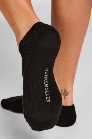 Hunkemöller Lot de 3 Socquettes Sneaker en Coton Noir