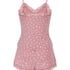 Ensemble de pyjama Jersey avec dentelle, Rose