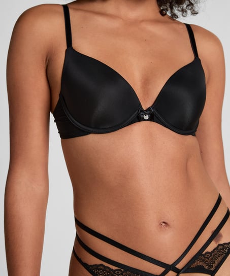Soutien-gorge à armatures préformé Plunge, Noir