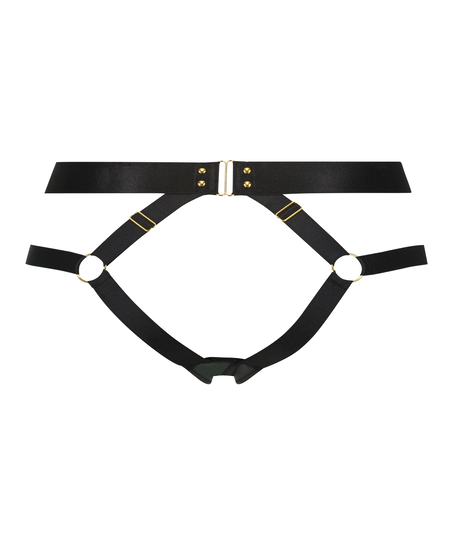 Slip brésilien ouvert Occult, Noir