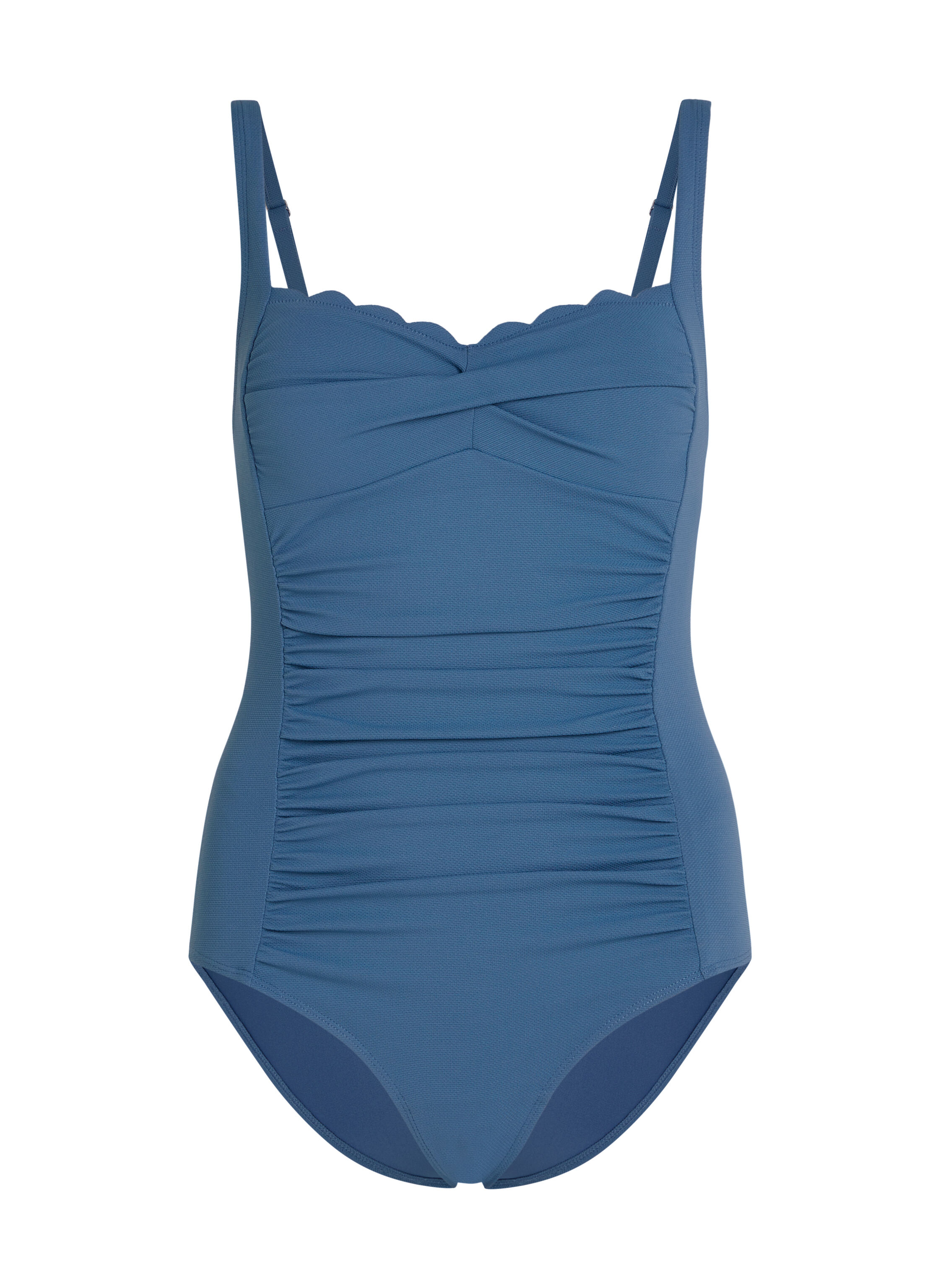 Maillot de bain Shaping Scallop, Bleu