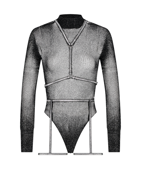 Private ensemble de harnais de body set, Noir