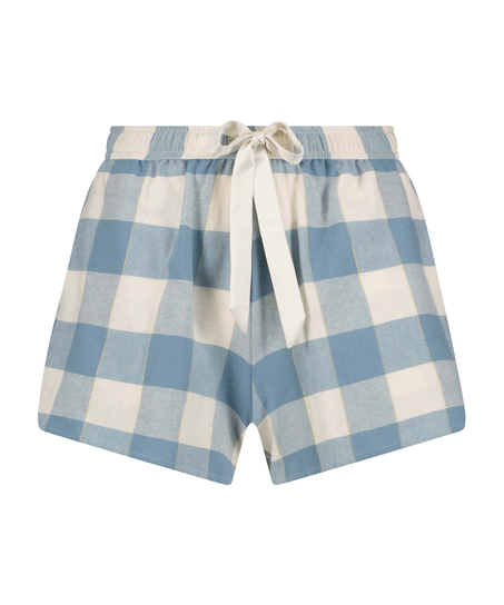 Short Twill Check, Bleu