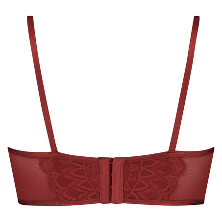 Soutien-gorge &agrave; bretelles pr&eacute;form&eacute; longline Nofee, Rouge