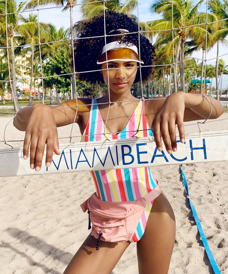 Maillot de bain Tropics, Blanc