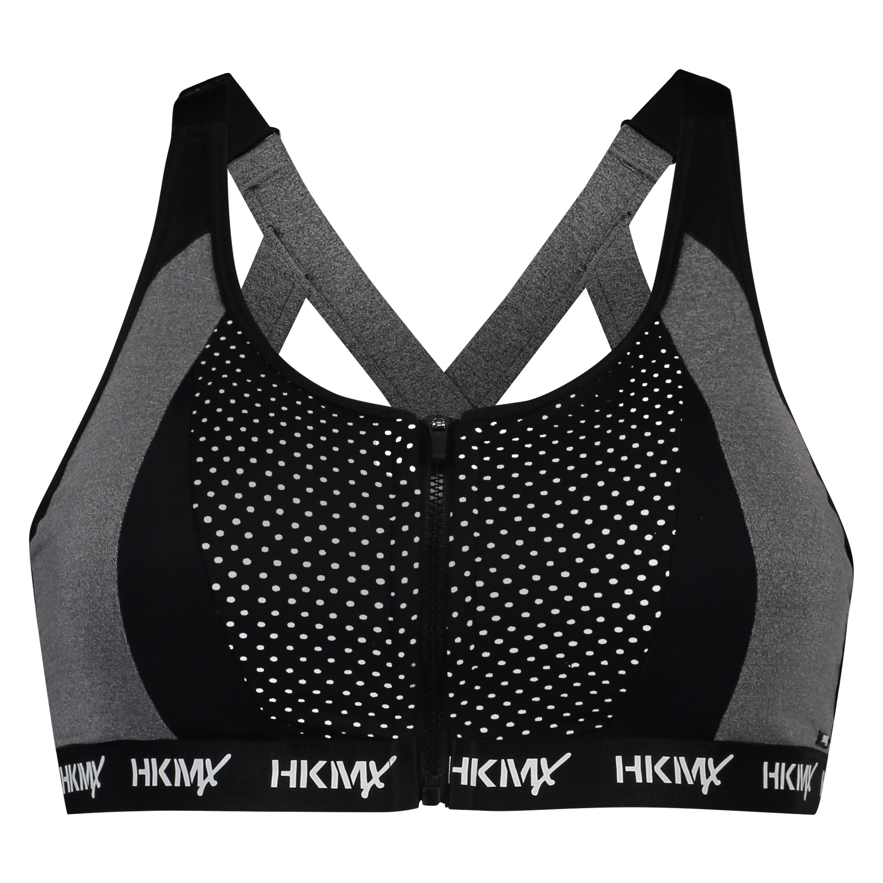 HKMX Soutien-gorge de sport The Pro Maintien niveau 3, Gris, main