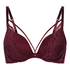 Soutien-gorge push-up &agrave; armatures pr&eacute;form&eacute; Isadora, Rouge