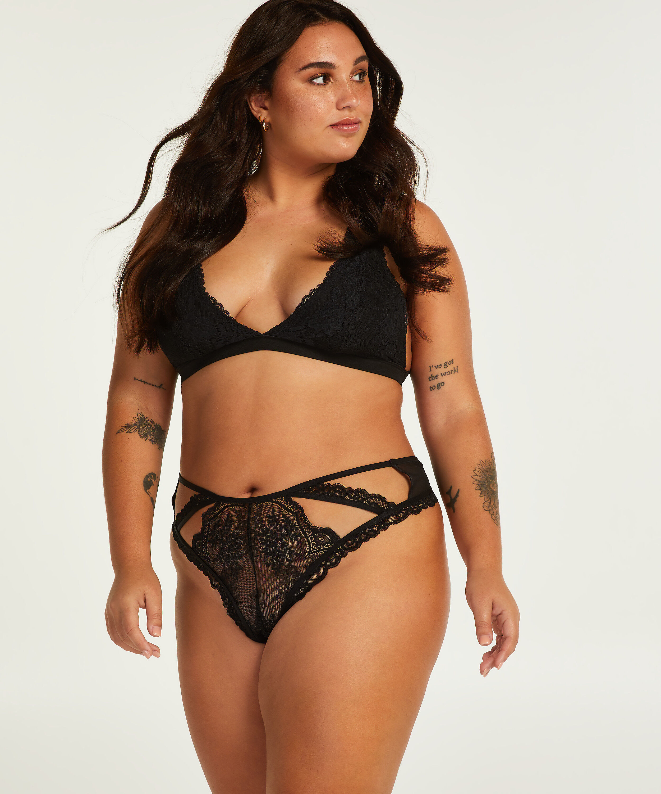 String Cia Curvy, Noir String Cia Curvy, Noir