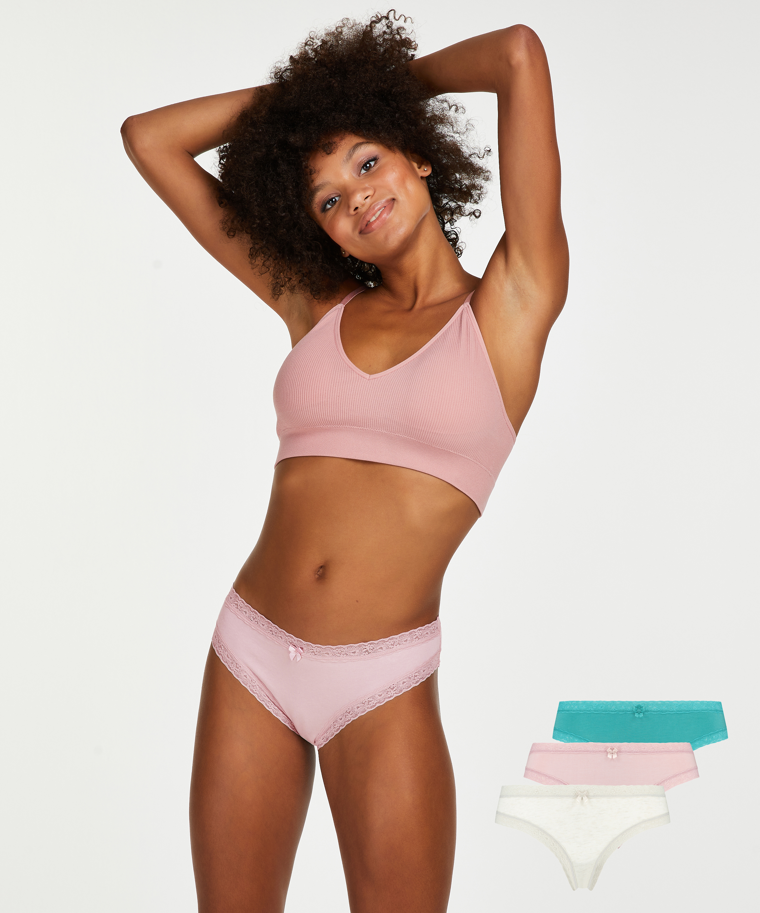 Lot de 3 brésiliens Serenity, Bleu, main