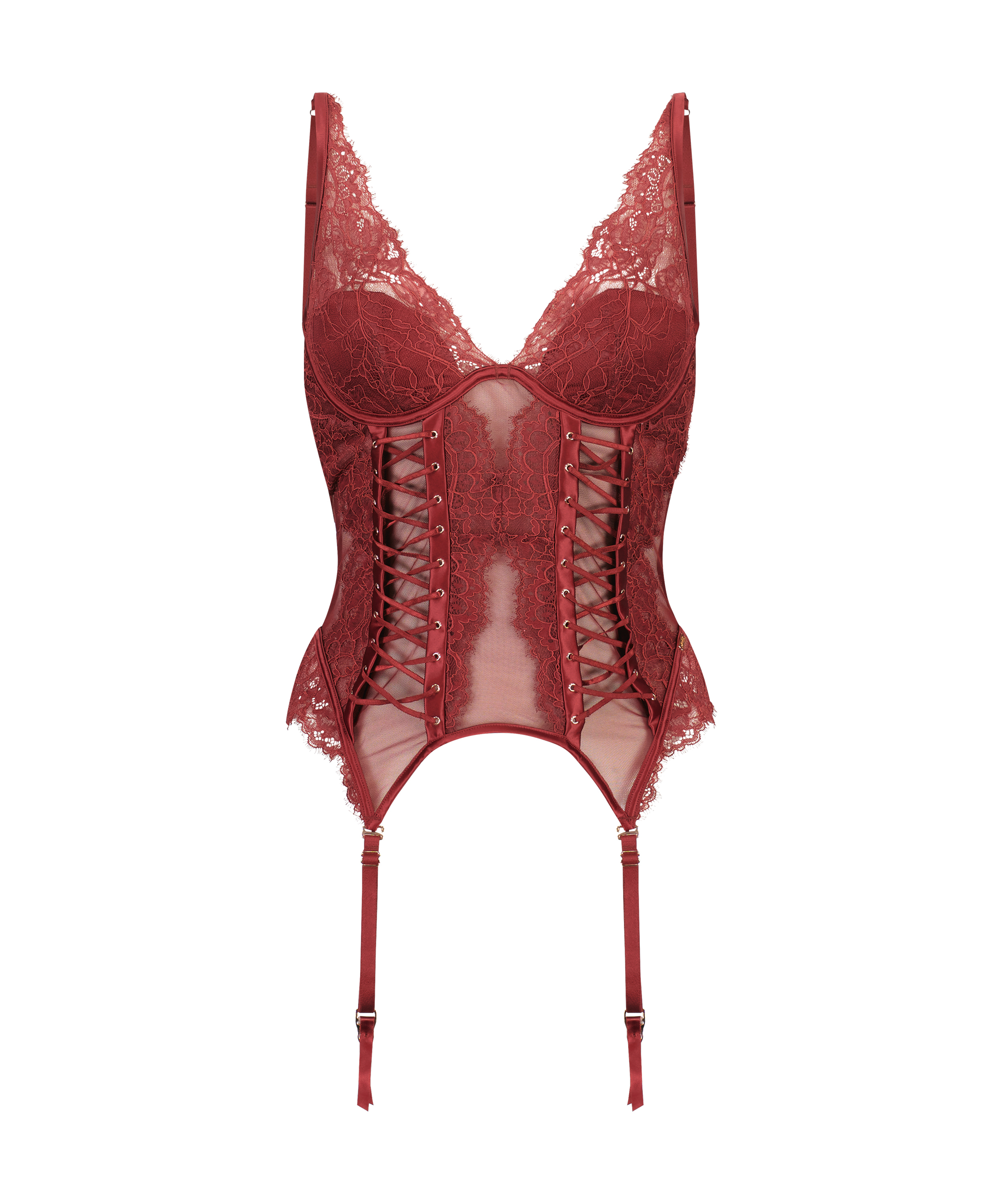 Bustier Mathilde, Rouge, main