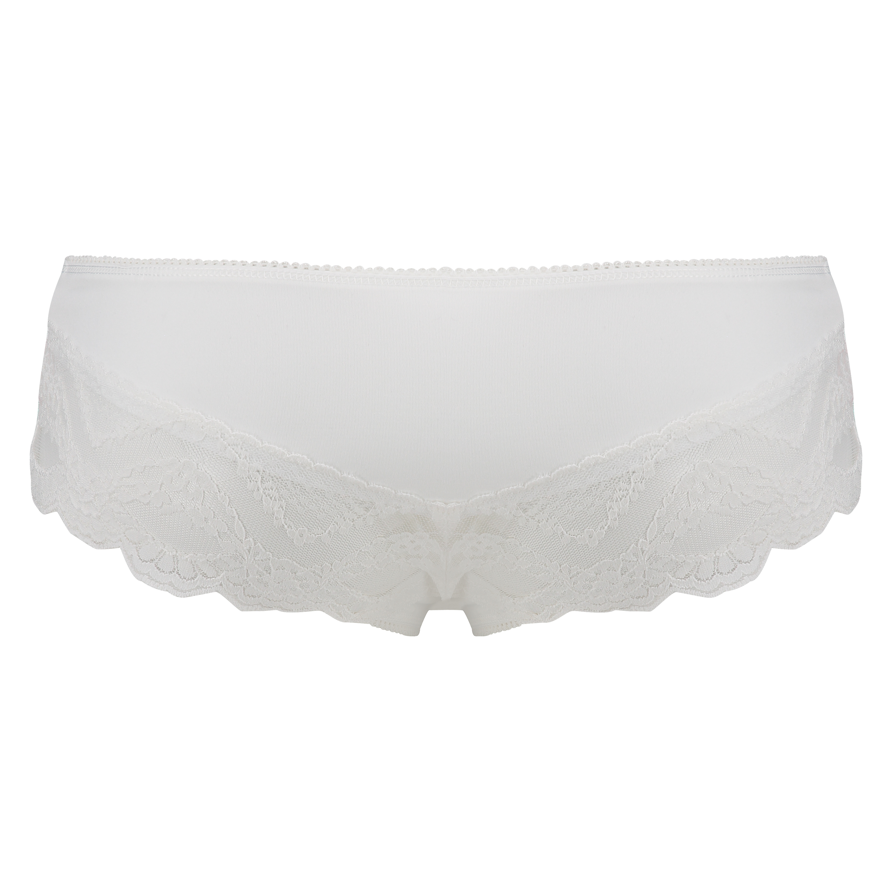 Slip brésilien micro Lacey, Blanc, main