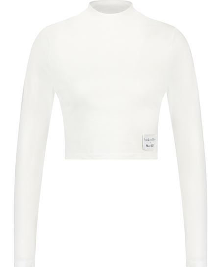 Crop top Lia HKM x NA-KD, Blanc
