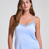 Camisole velours Dentelle, Bleu