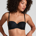 Soutien-gorge à armatures préformé sans bretelles Jane, Noir