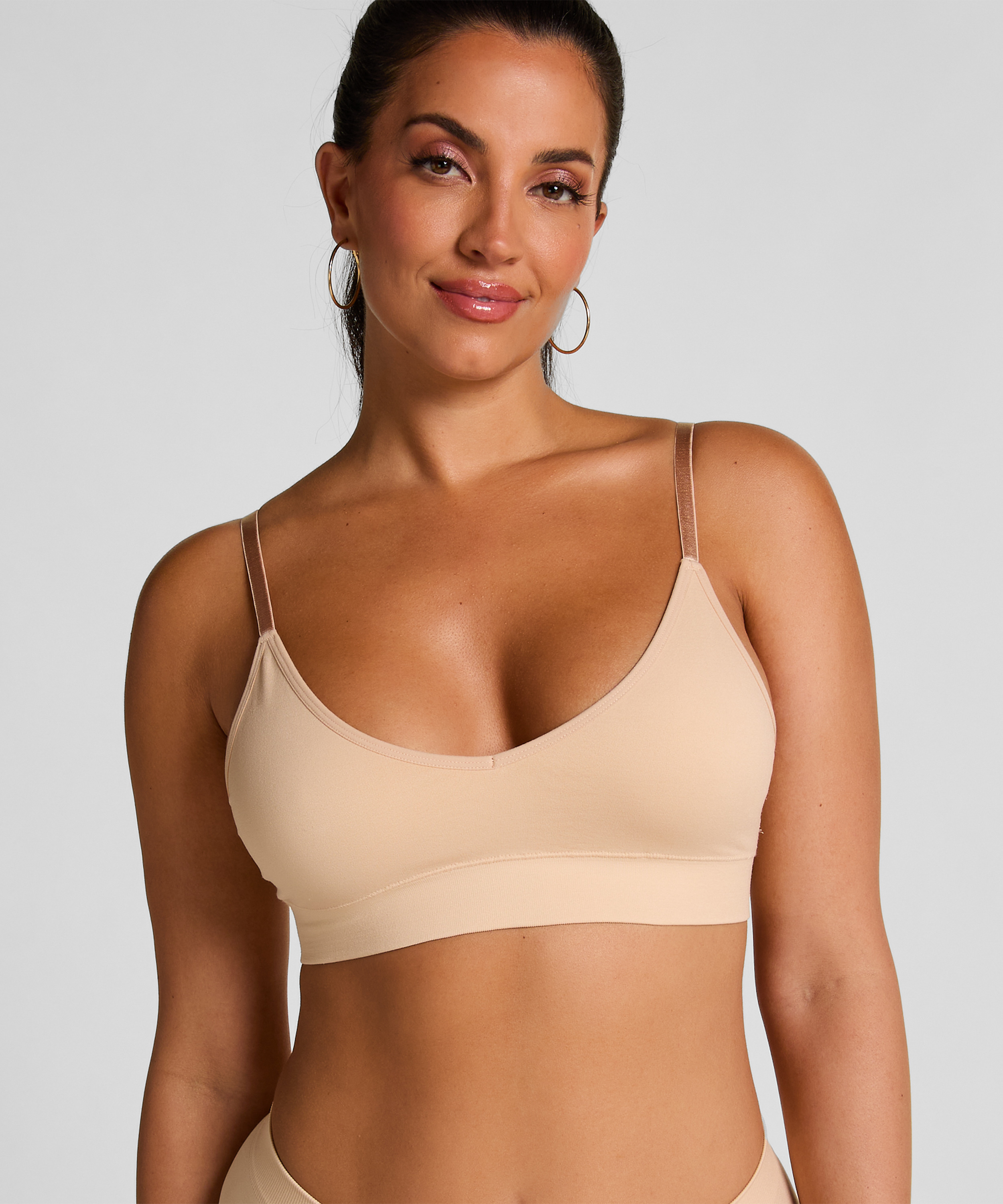 Brassière triangle Dide, Beige, main