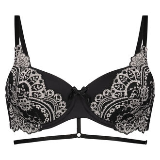 Soutien-gorge &agrave; armatures rembourr&eacute; Bria, Noir