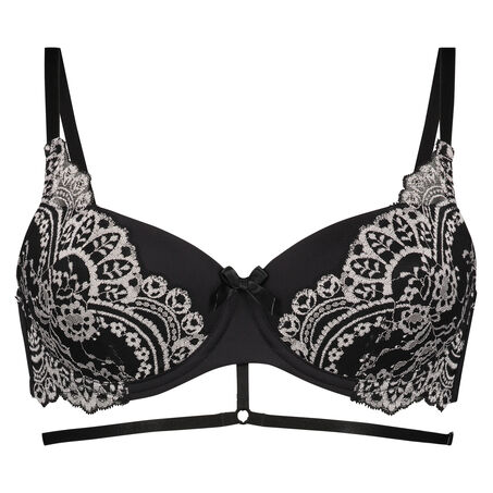 Soutien-gorge &agrave; armatures rembourr&eacute; Bria, Noir