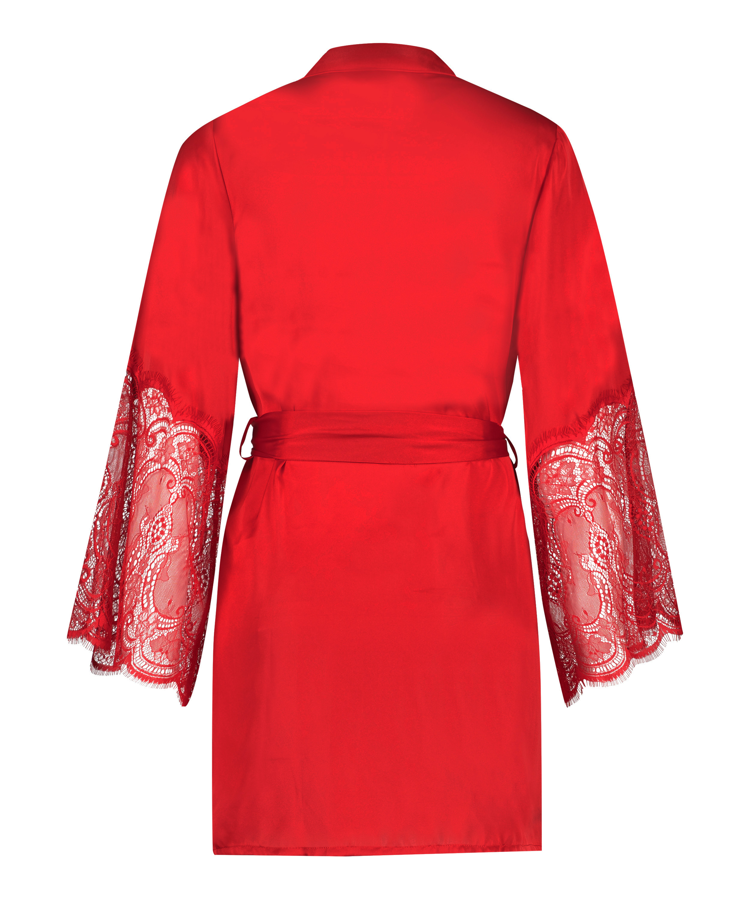 Kimono Satin, Rouge, main