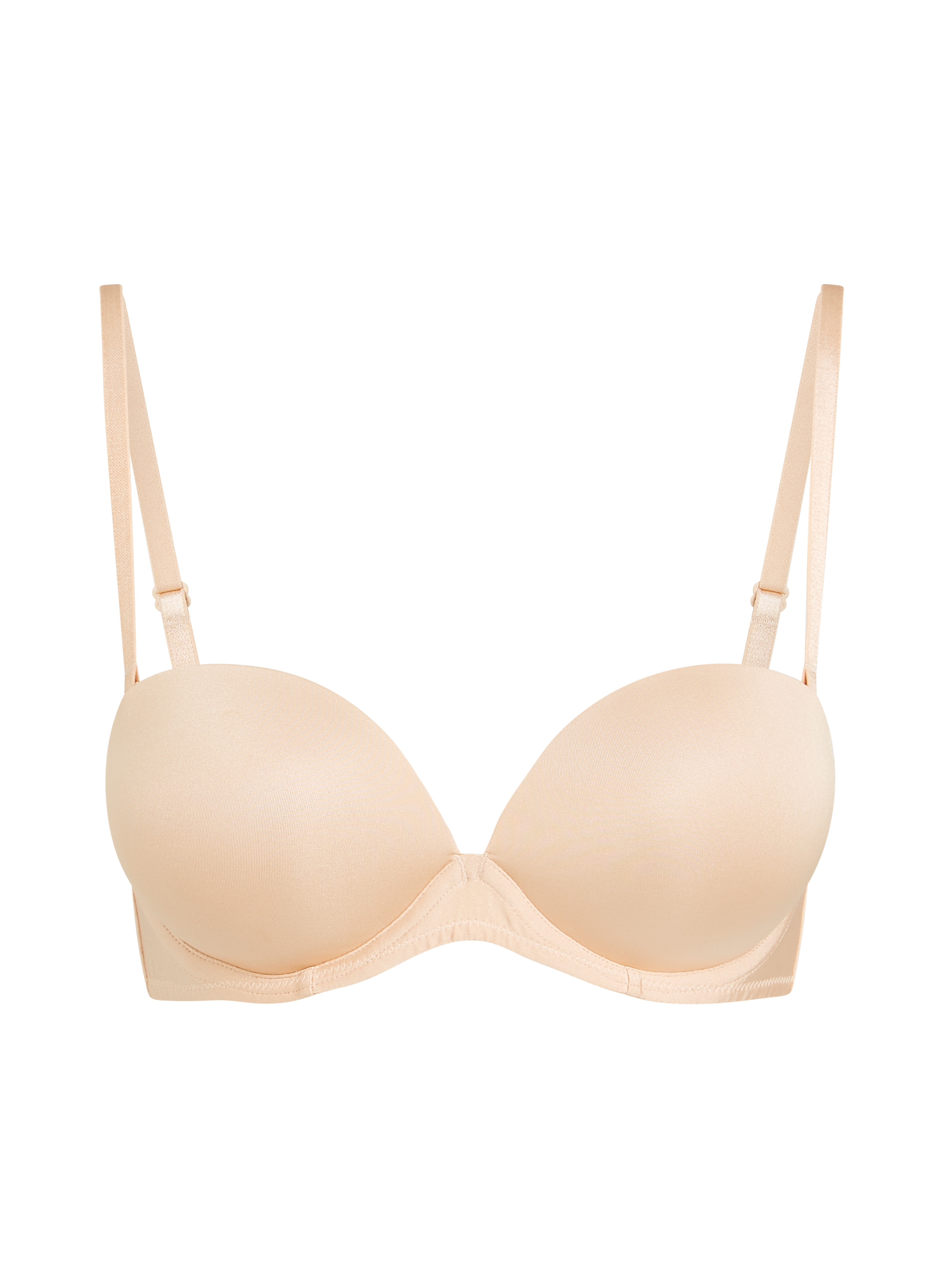 Soutien-gorge maximiseur préformé sans bretelles, Beige, main