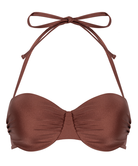 Haut de bikini bandeau Dune, Rouge
