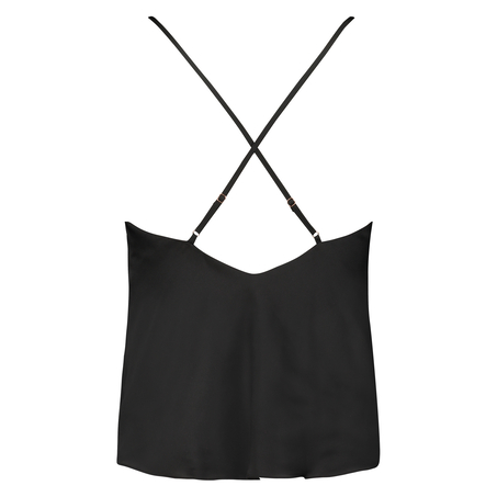 Camisole satin, Noir