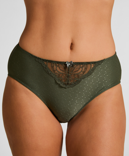 Slip taille haute Sophie, Vert