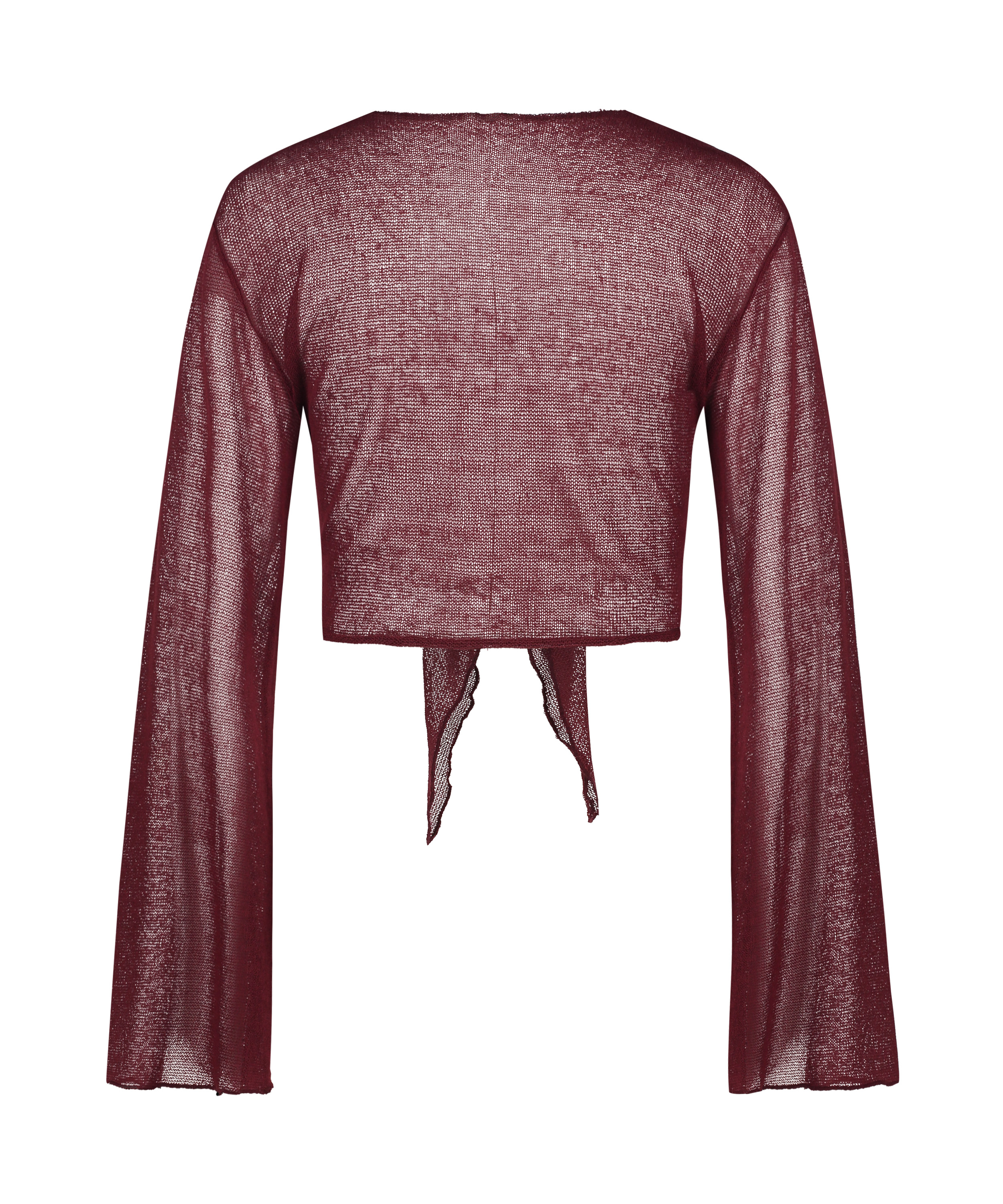 Débardeur de plage en maille ouverte, Rouge, main