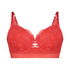 Soutien-gorge à armatures préformé Chione, Rouge