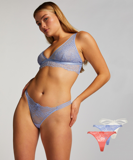 Lot de 3 strings, Rose