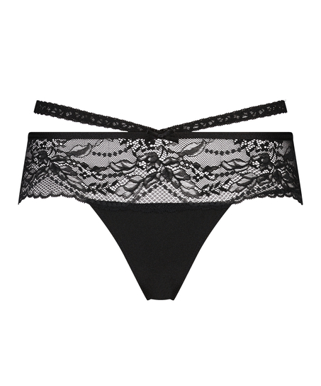 Boxer string Francesca, Noir