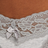 String taille extra basse en coton, Gris