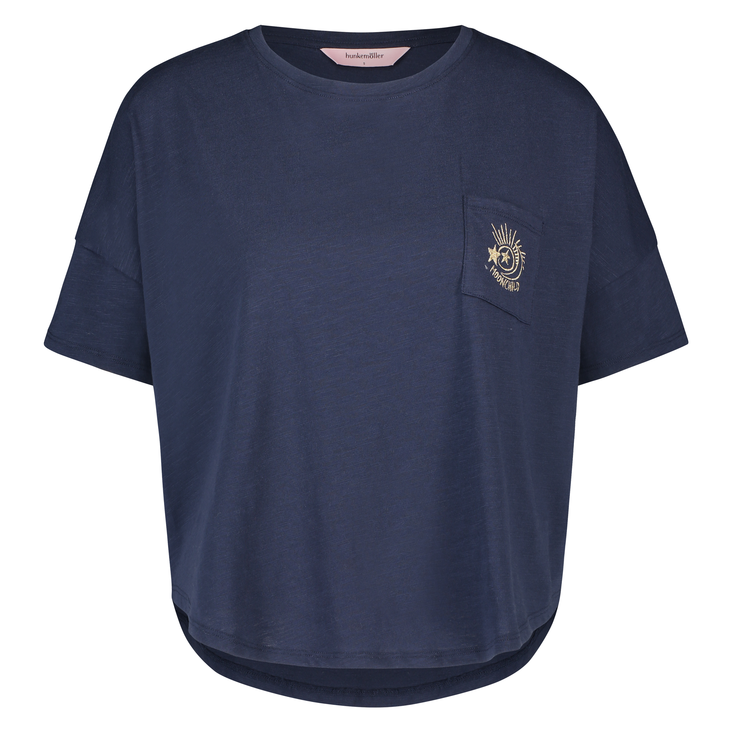 Haut de pyjama, Bleu, main