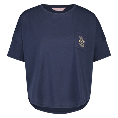 Haut de pyjama, Bleu