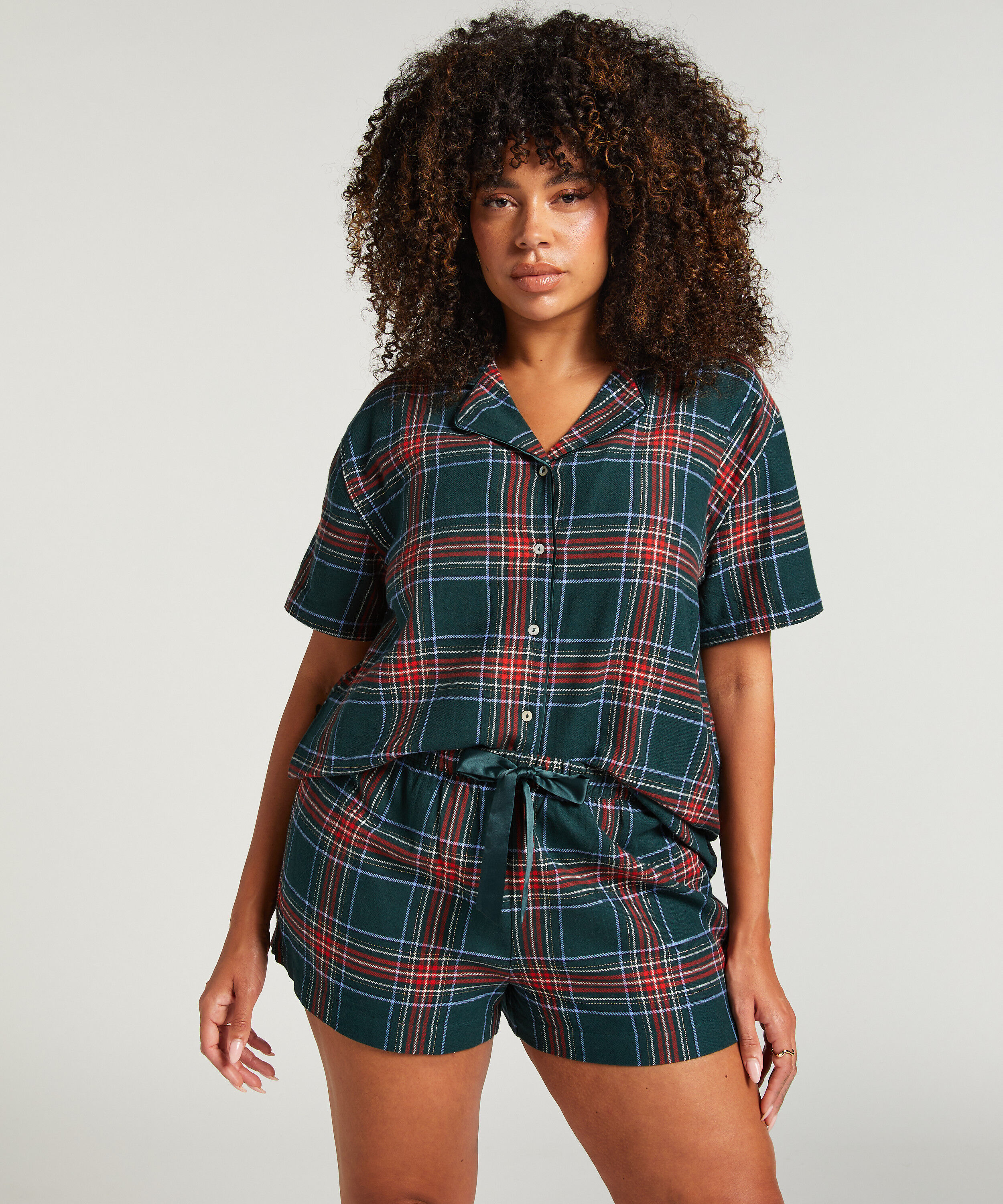 Pyjama set Twill, Vert