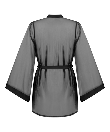 Kimono Maxime Tulle, Noir