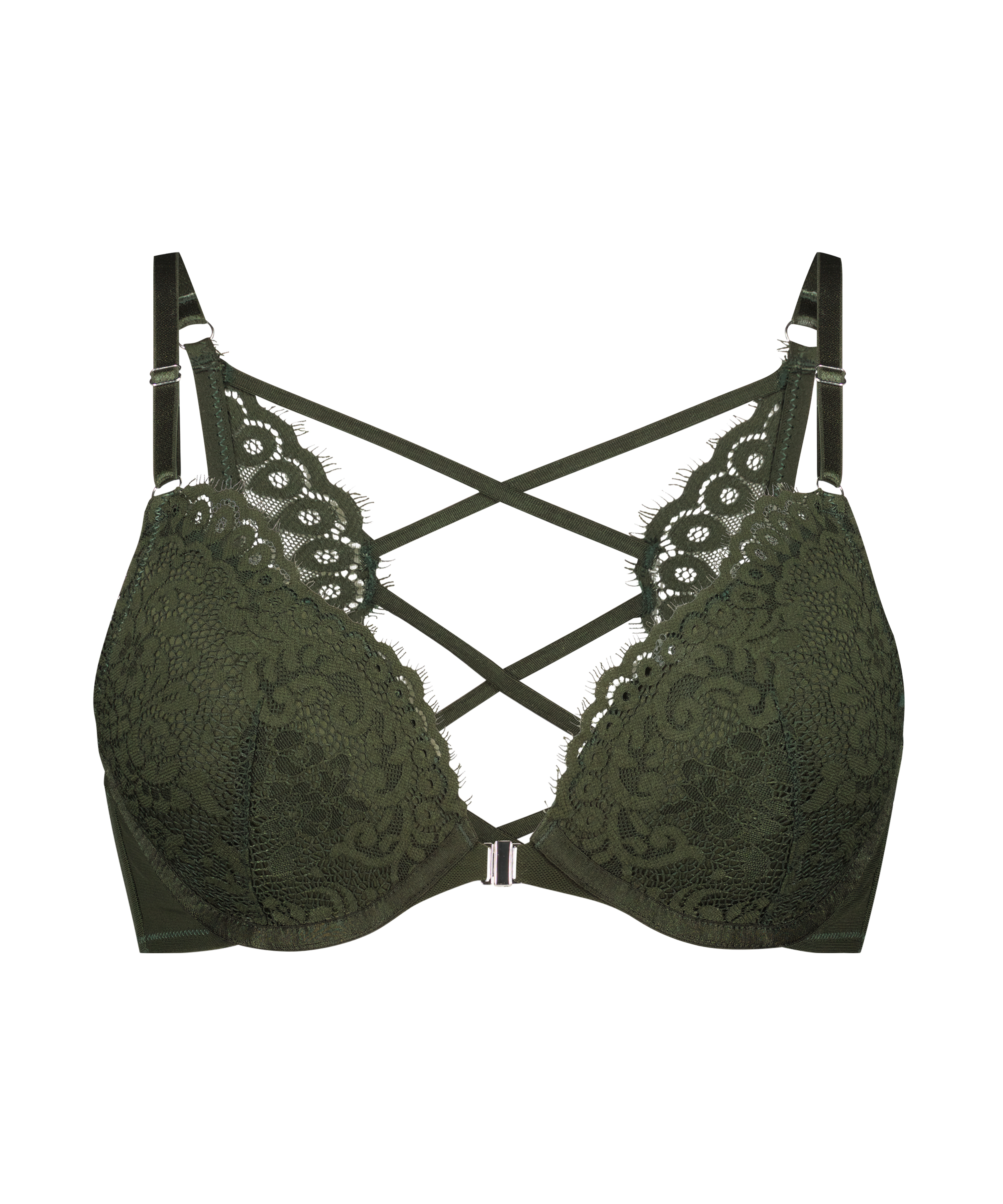 Soutien-gorge &agrave; armatures pr&eacute;form&eacute; push-up Cardi, Vert, main