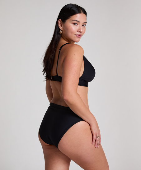 Haut de bikini triangle Luna, Noir