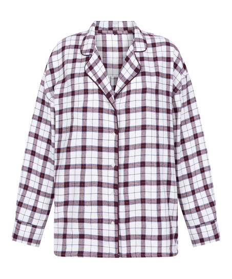 Haut de Pyjama Flanel, Blanc