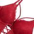 Soutien-gorge à armatures longline push-up préformé Charlotta, Rouge