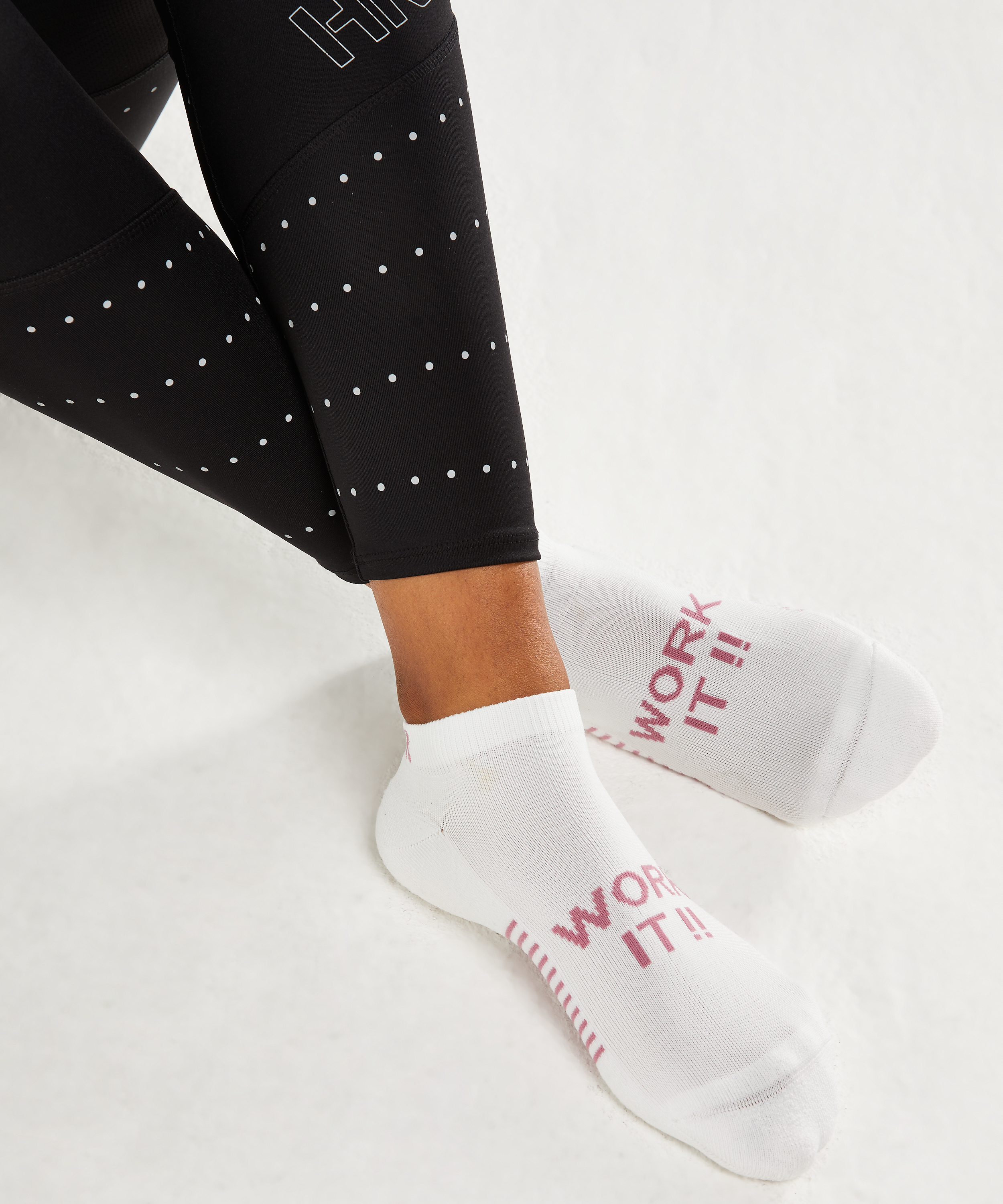 2 paires de chaussettes Performance HKMX, Blanc, main