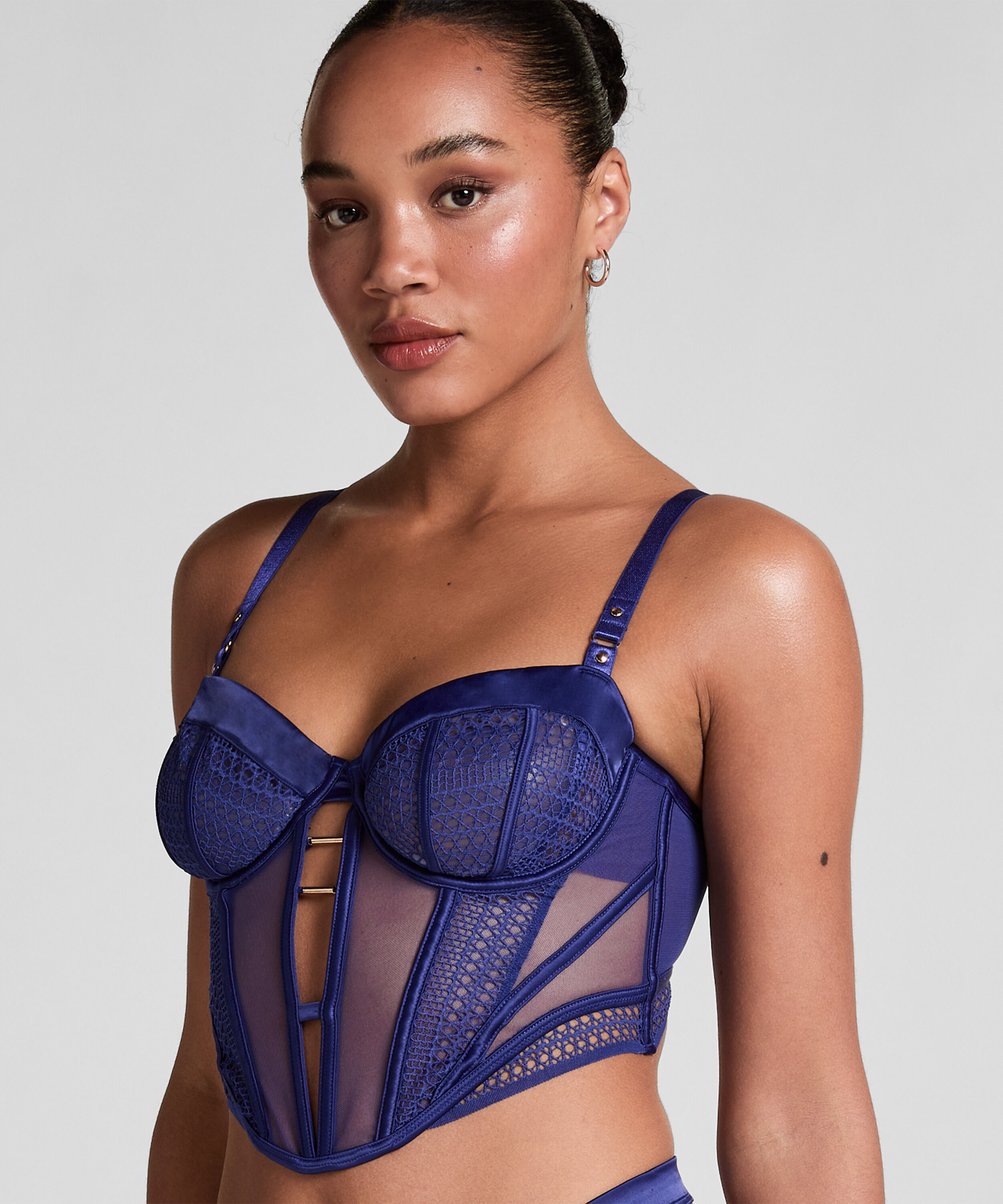 Soutien-gorge longline à armatures non rembourré Missy, Bleu
