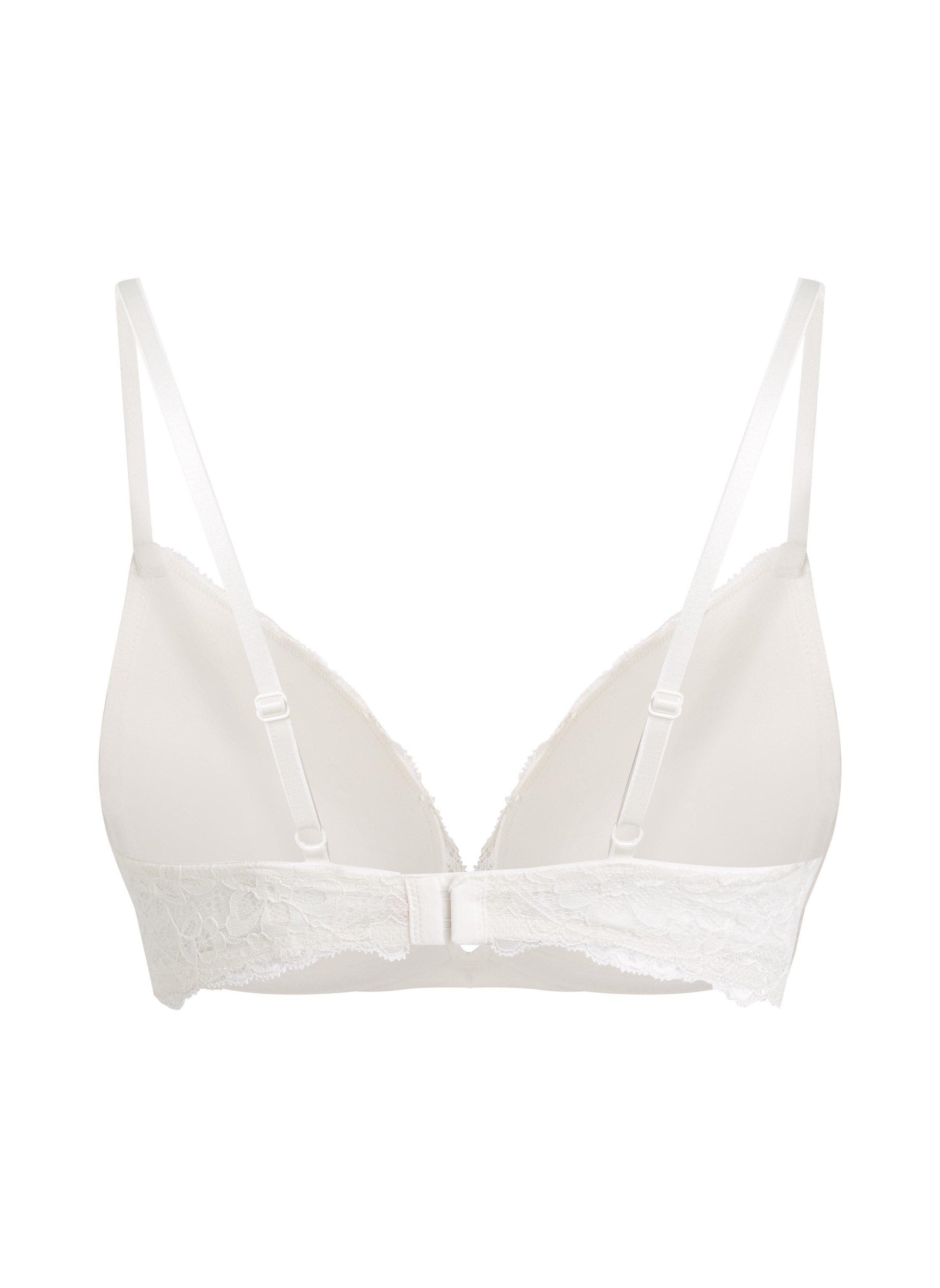 Soutien-gorge &agrave; armatures pr&eacute;form&eacute; push-up Marine, Blanc, main
