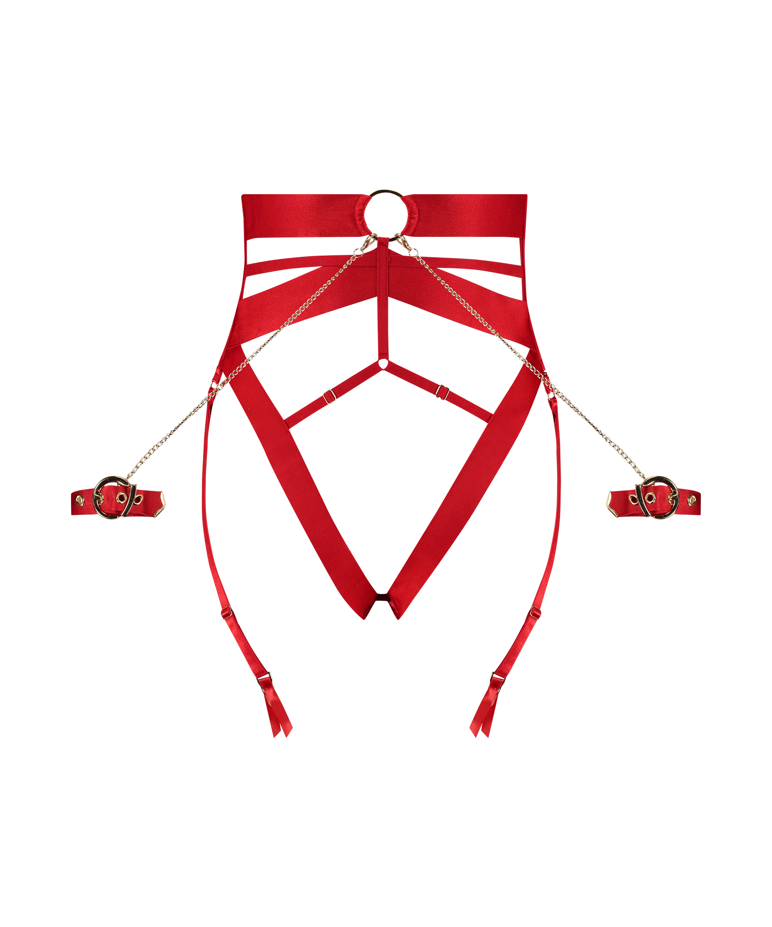 Slip br&eacute;silien Clementine, Rouge, main