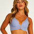 Soutien-gorge à armatures préformé longline Chynna, Bleu