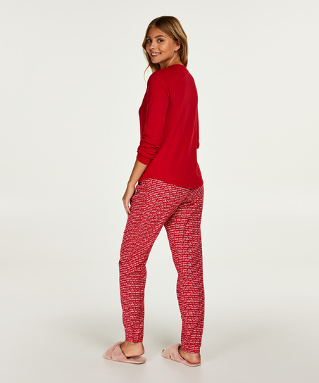 Coffret cadeau Pyjama long, Rouge